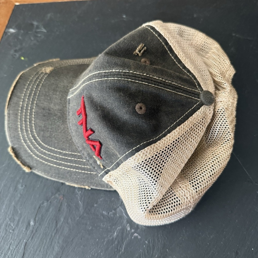 Vintage TNA Wrestling Trucker Hat Distressed Snapback Don West Personal Collect - Picture 4 of 10